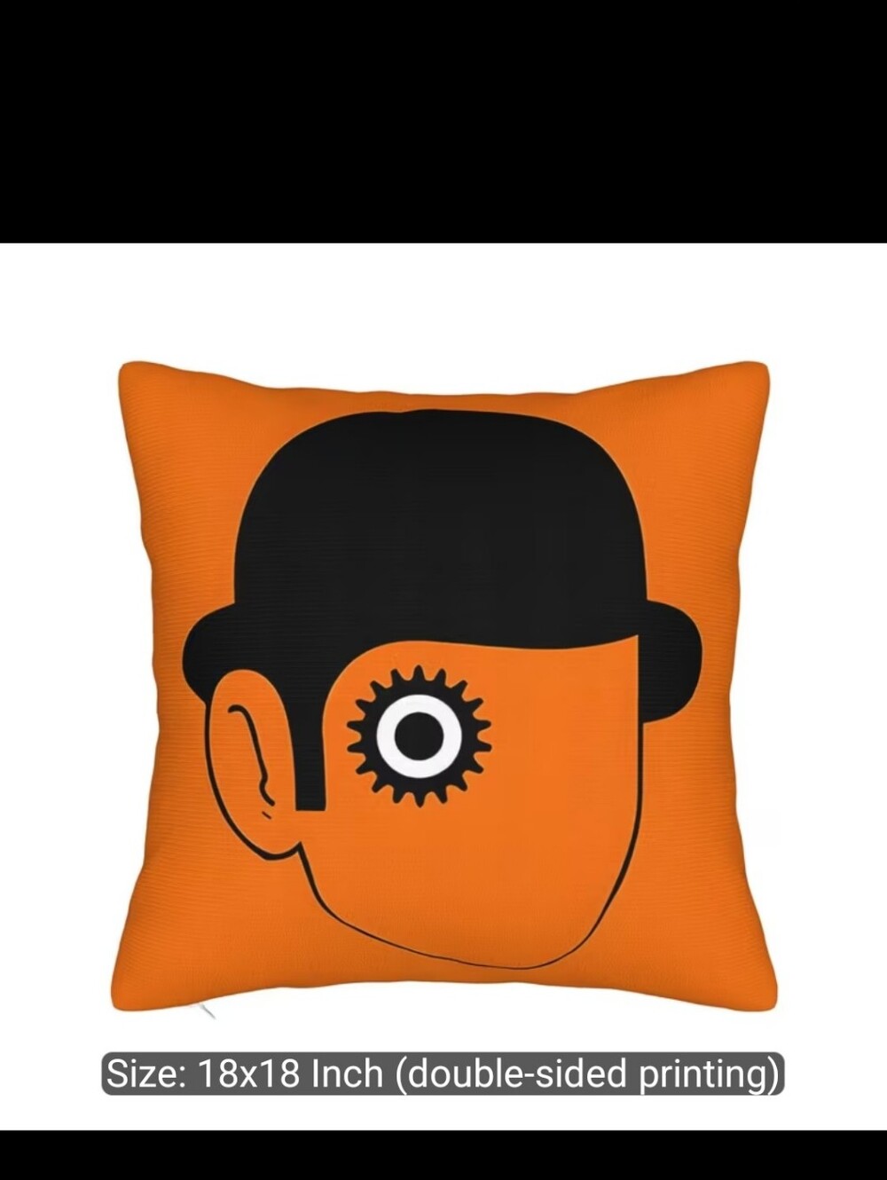 Clockwork Orange Decorative Pillow Case.